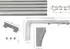 Garesa SMART 4-läufig 370cm Wand aluminium