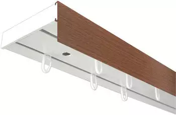 SN Deco SH (1) mit Blende 5cm 2-läufig 200cm weiß-walnuss