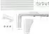 Garesa SMART 4-läufig 180cm Wand weiß