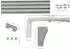 Garesa SMART 3-läufig 280cm Wand aluminium