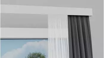 Indeko Stockholm 2-l&auml;ufig 220cm wei&szlig;