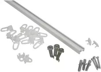 Gardinia Aluminiumschiene 1-l&auml;ufig 120cm
