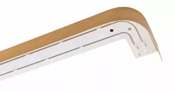 Garesa Kunststoffschiene mit Blende 2-l&auml;ufig 250cm Wand eiche