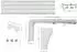 Garesa SMART 3-läufig 460cm Wand weiß