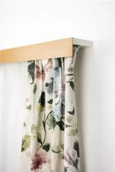 Garesa Kunststoffschiene mit Blende 3-läufig 120cm Decke eiche