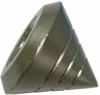 Gardinia Endstück Kegel für Memphis edelstahl-optik Ø 16 mm 2 Stk.