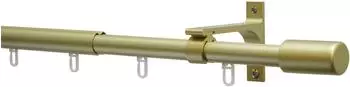 Gardinia Gardinenstangen Komplettset Innenlauf Thasos gold 190-360 cm &Oslash; 19/22 mm