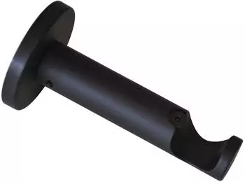 Gardinia Tr&auml;ger Chicago Offen f&uuml;r Gardinenstange &Oslash; 20 mm Schwarz - Matt