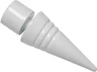 GARDINIA Gardinenstangen-Endst&uuml;ck "Spitze" Serie Einzelprogramm Chicago &Oslash; 20 mm
