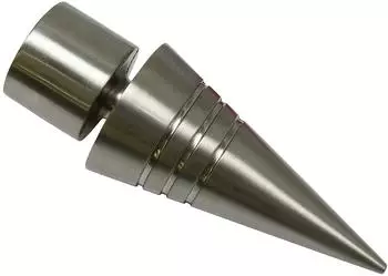 Gardinia Endstück Spitze für Chicago edelstahl-optik Ø 20 mm 2 Stk.