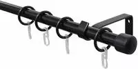 GARDINIA Gardinenstange "Set Metall" &Oslash; 16 mm 1 l&auml;ufig-l&auml;ufig ausziehbar 1-Lauf