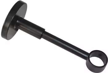 Gardinia Wandtr&auml;ger Chicago geschlossen f&uuml;r &Oslash; 20 mm Wei&szlig; - Schwarz-Matt (36331)
