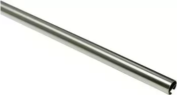 Gardinia Gardinenstange mit Innenlauf I Chicago edelstahl-optik 160 cm Ø 20 mm
