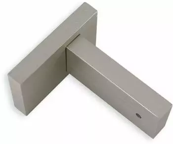 Gardinia Wandtr&auml;ger 1-l&auml;ufig f&uuml;r Luxor stahl-geb&uuml;rstet 35 x 14 mm