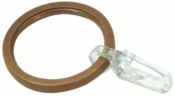 Gardinia Gardinenring mit Gleiteinlage f&uuml;r Windsor bronze &Oslash; 25 mm 10 Stk.