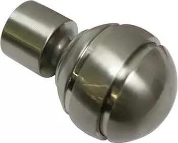 Gardinia Endstück Kugel für Chicago edelstahl-optik Ø 20 mm 2 Stk.