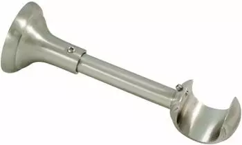 Gardinia Wandtr&auml;ger Rustikal f&uuml;r Windsor edelstahl-optik &Oslash; 25 mm