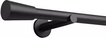 Deco-Raum Gardinenstange nach Ma&szlig; 1-Lauf Kegel &Oslash; 25mm Schwarz 400cm