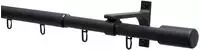 GARDINIA Gardinenstange "Gardinenstangen Set Thasos" &Oslash; 19 mm 1 l&auml;ufig-l&auml;ufig...