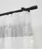 Gardinia Gardinenstangen Komplettset Innenlauf Thasos schwarz 190-360 cm Ø 19/22 mm