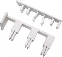 GARDINIA Gardinenstangen-Endst&uuml;ck "mit Ausklinkung 3-l&auml;ufig" Serie