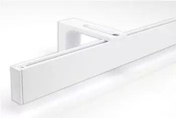 Deco-Raum Gardinenschiene nach Ma&szlig; 1-lauf Loft Wei&szlig; 60cm