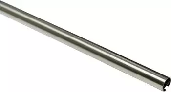 Sch&ouml;ner Wohnen Gardinenstange Leon mit Innenlauf I &Oslash; 20 mm - 160 cm - Edelstahl-Optik (38-1194)