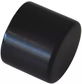 Gardinia Endst&uuml;ck Chicago Kappe f&uuml;r &Oslash; 20 mm Schwarz-Matt 2-er Pack
