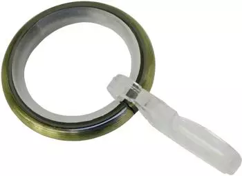 Gardinia Gardinenring mit Gleiteinlage f&uuml;r Memphis messing antik &Oslash; 16 mm 10 Stk.