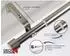 Deco-Raum Gardinenstangen Set Ausziehbar 1-Lauf Kappe Flexa Ø 16/19 mm 70-120cm Edelstahl-optik