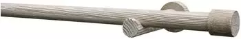 Sch&ouml;ner Wohnen Gardinenstangen-Set Mira 1-Lauf &Oslash; 25 mm - 160 cm - Castell-Eiche (38-1283)