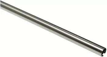Gardinia Gardinenstange mit Innenlauf I Chicago edelstahl-optik 240 cm &Oslash; 20 mm