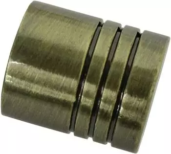 Gardinia Endst&uuml;ck Zylinder f&uuml;r Memphis messing-antik &Oslash; 16 mm 2 Stk.