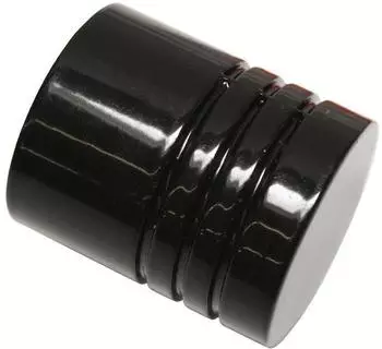 Gardinia Endst&uuml;ck Zylinder f&uuml;r Chicago schwarz &Oslash; 20 mm 2 Stk.