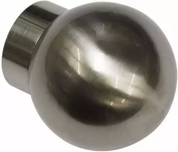 Gardinia Endst&uuml;ck Ball f&uuml;r Windsor edelstahl-optik &Oslash; 25 mm 2 Stk.