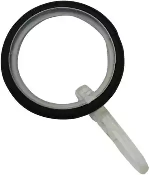 Gardinia Gardinenring rund Mit Haken und Gleiteinlage f&uuml;r Kreta schwarz &Oslash; 16 mm/&Oslash; 19 mm/&Oslash; 20 mm 10 Stk.