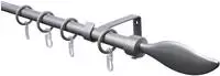 GARDINIA Gardinenstange "Set Metall" 1 l&auml;ufig-l&auml;ufig ausziehbar 1-Lauf