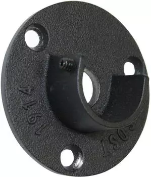Gardinia Wandlager f&uuml;r Industrial Home schwarz &Oslash; 25 mm