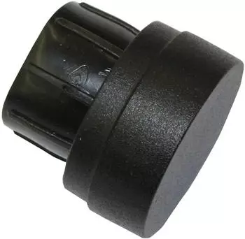 Gardinia Endkappe f&uuml;r Industrial Home schwarz &Oslash; 25 mm 2 Stk.