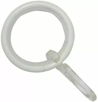 Gardinia Gardinenring rund mit Haken und Gleiteinlage f&uuml;r Kreta &Oslash; 16/19 mm 10 Stk.