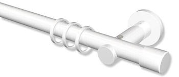 Interdeco Vorhangstangen weiß Metall 20mm Platon Santo 120cm (10203111-1232)