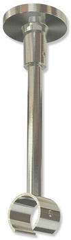 Interdeco Deckenhalterung Edelstahl-Optik 13cm Sonette für 20mm Innenlaufstangen (1120233-0039)