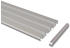 Interdeco Gardinenschienen/Vorhangschienen 3-/4-läufig Aluminium silber Slimline 320cm (geteilt) (1520002-3233)