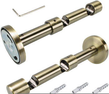 Liedeco Doppelträger Gardinenstangen für Gardinenstangen 16 mm goldfarben (49035833)
