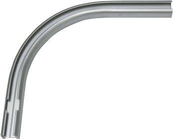 Gardinia Rundbogen 1-l&auml;ufig Fixma&szlig; Serie Aluminiumschiene 13 mm silberfarben (4970)