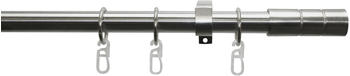 Gardinia Gardinenstangen Set Metall 1-l&auml;ufig 19mm Zylinder 160cm