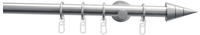 GARDINIA Gardinenstange "Set Metall" &Oslash; 20 mm 1 l&auml;ufig-l&auml;ufig Fixma&szlig; 1-Lauf