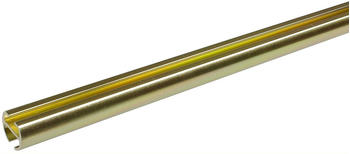 Liedeco Innenlaufprofil Gardinenstangen 1-läufig im 16mm goldfarben 160cm