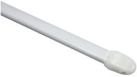 Gardinia - Vitragestange Flach Wei&szlig;, &Oslash; 11 Mm, Ausziehbar 80-120 Cm Vitragestangen