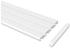 Interdeco Gardinenschienen 3-/4-läufig/Vorhangschienen/Deckenschienen Aluminium weiß Slimline 320cm (geteilt) (1520002-3232)